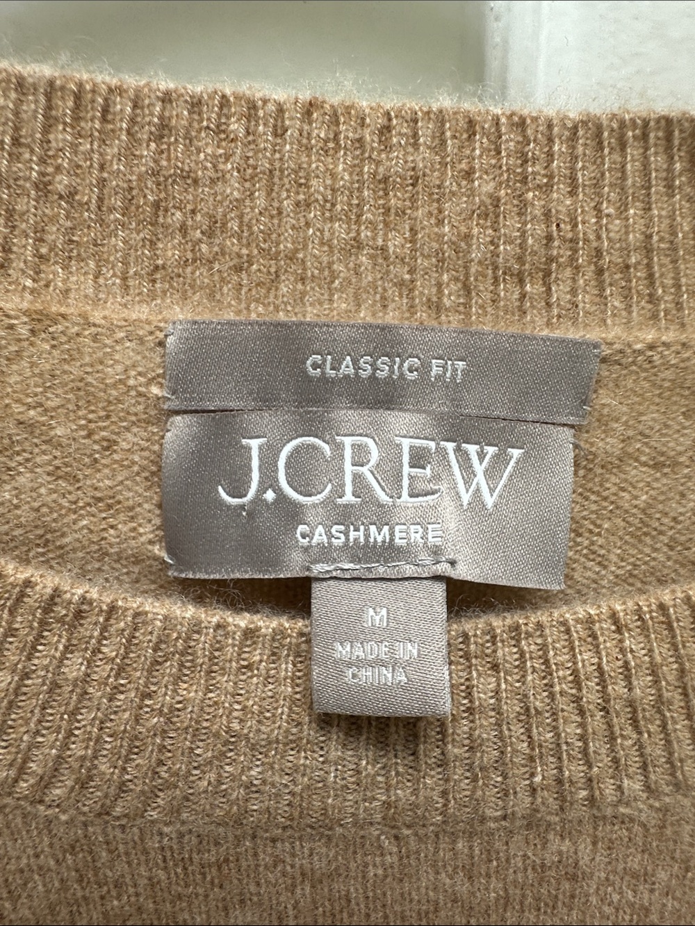 J. Crew Camel Cashmere Crewneck Sweater - Picture 2 of 5